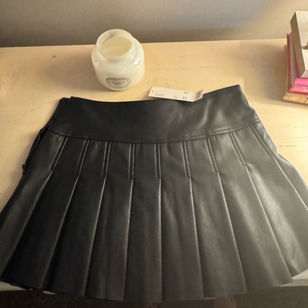 Urban Outfitters Black Pleated Mini Skirt